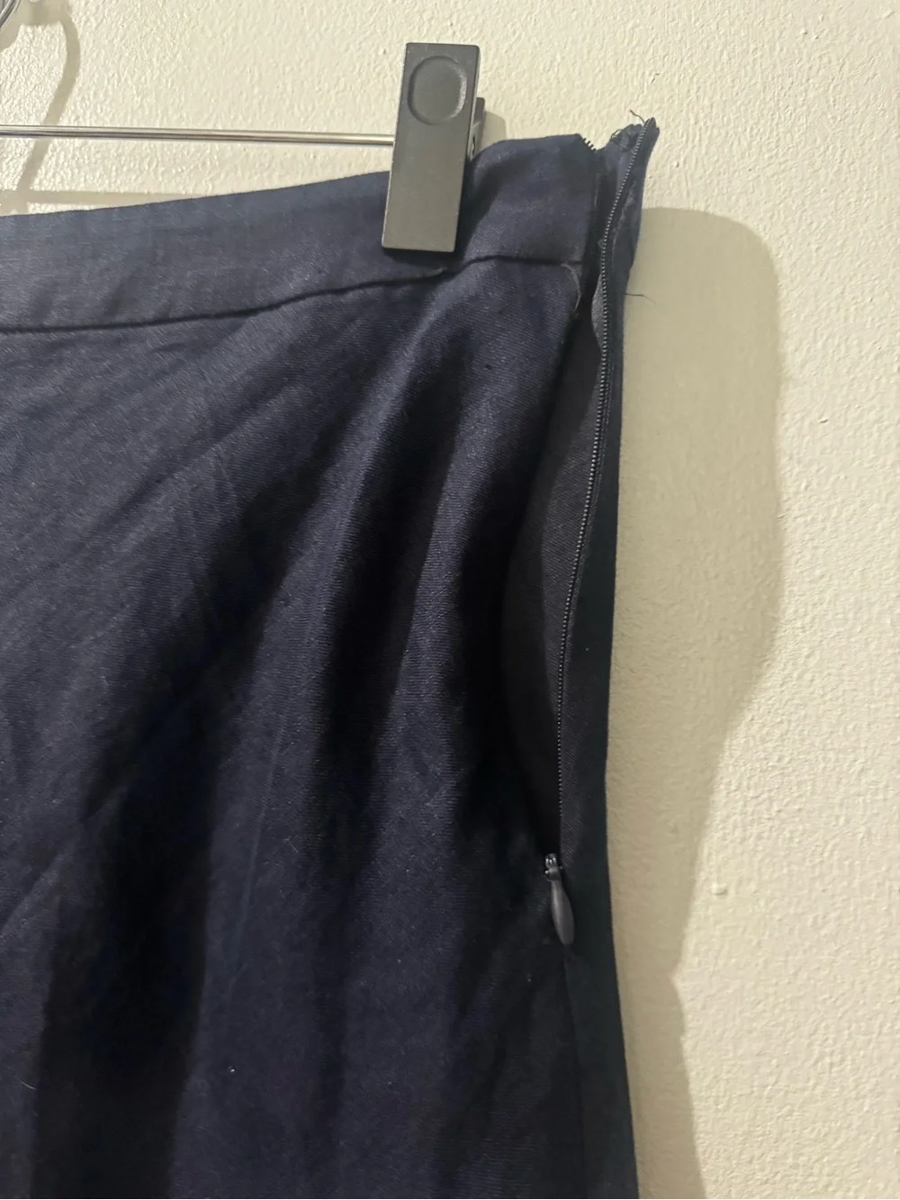 Boden Linen Skirt in Navy Blue size 8